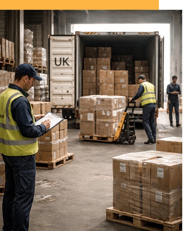 Доставка грузов из Великобритании с таможенным оформлением от 12860