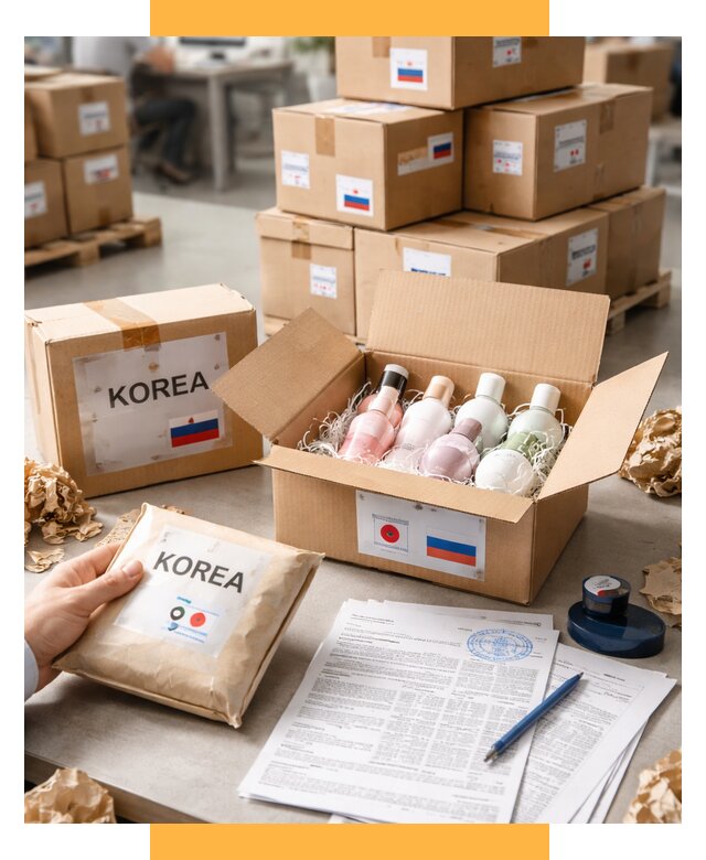 Доставка косметики из Кореи от 8745 р. под ключ | СетСервис-Хбр