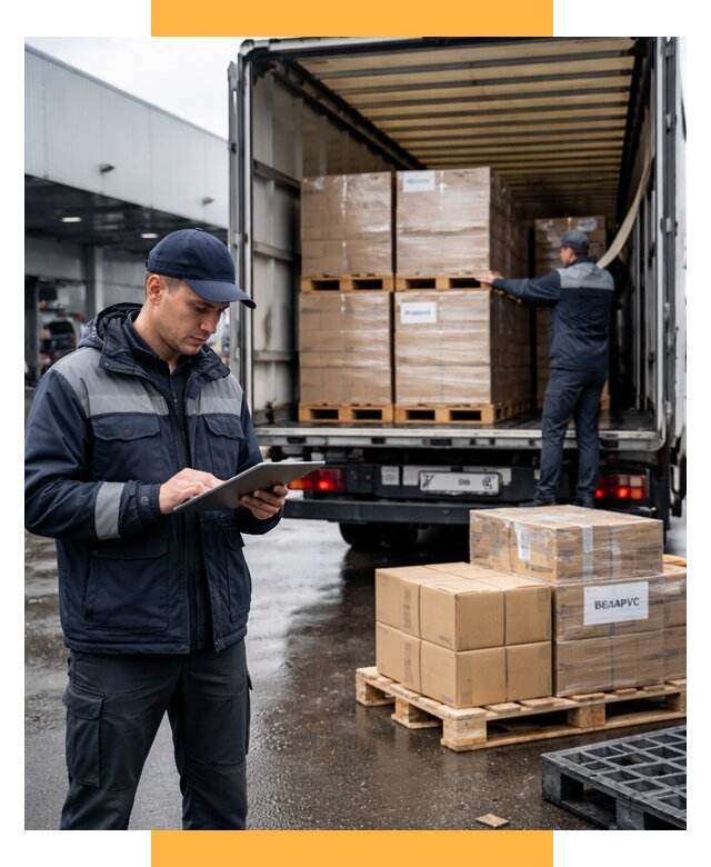 Доставка грузов из Беларуси от 15432 р. логистика СетСервис-Хбр