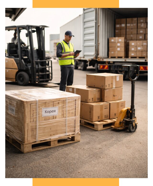 Доставка грузов в Корею из России от 36008 р. | СетСервис-Хбр