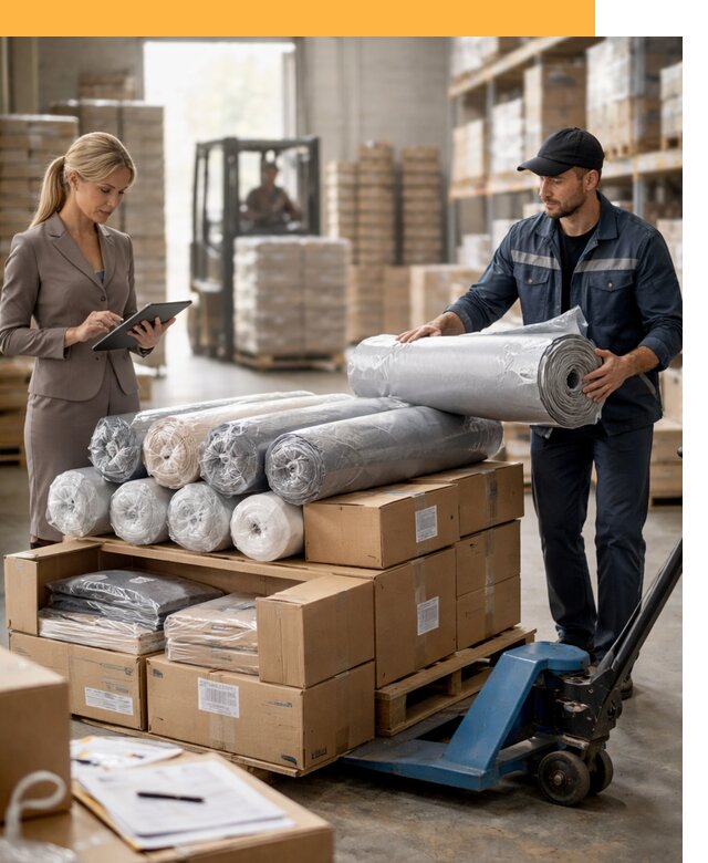 Перевозка текстиля по миру от 15432 руб. с таможней и страхованием