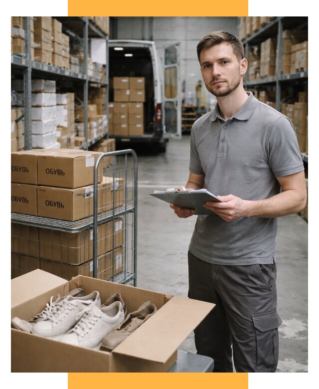 Доставка обуви из Китая и Турции от 4630 р. СетСервис-Хбр