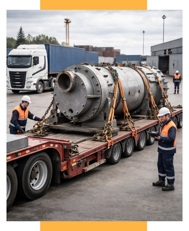 Перевозка тяжеловесных грузов под ключ от 154320 р. | СетСервис-Хбр