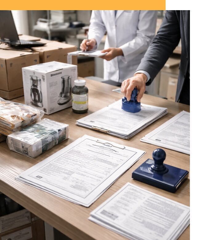 Сертификация импортных товаров от 12346 с таможенным сопровождением